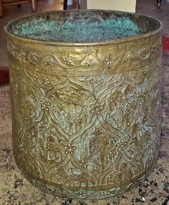 18th Century Ornate Middle Eastern Bronze Bin - 1710523