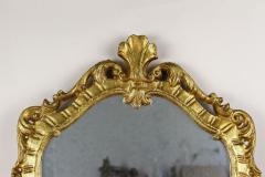 18th Century Oval Gilt Baroque Wall Mirror Handcarved Italy ca 1790 - 4790432