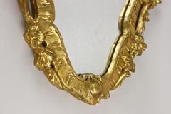 18th Century Oval Gilt Baroque Wall Mirror Handcarved Italy ca 1790 - 4790435