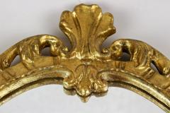 18th Century Oval Gilt Baroque Wall Mirror Handcarved Italy ca 1790 - 4790440