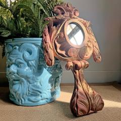 18th Century Painted Wooden Monstrance Mirror - 4074893
