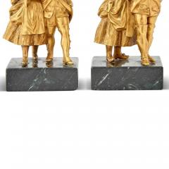 18th Century Pair of French Gilt Bronze Figural Groups of Courting Couples - 4463329
