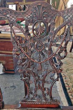 18th Century Pair of Large Chippendale Style Ribbonback Chairs - 1713103