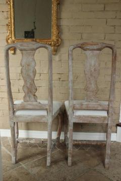 18th Century Pair of Swedish Rococo Period Side Chairs - 582223