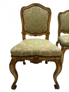 18th Century Pair of Venetian gilded chairs - 3554625