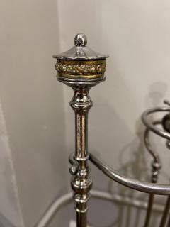 18th Century Polished Steel Fireplace Tools on Stand - 2361442