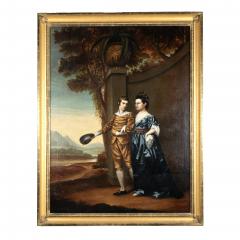 18th Century Portrait Of A Merchant And His Wife Portugal Circa 1790 - 3478450
