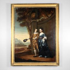 18th Century Portrait Of A Merchant And His Wife Portugal Circa 1790 - 3478453