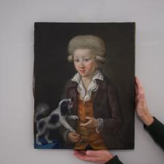 18th Century Portrait of Boy with Dog France - 4112983