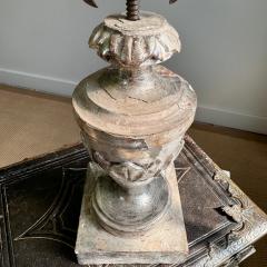 18th Century Processional Sunburst Mounted on a Baroque Silver Gilt Altar Vase - 4092943