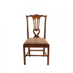 18th Century Provincial Walnut Side Chairs Set of 4 - 2139329