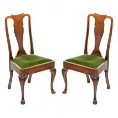18th Century Queen Anne Oak Chairs A Pair - 1725068