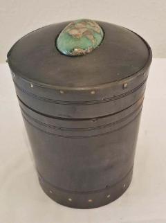 18th Century Scottish Horn and Polished Stone Tea Caddy - 1695642