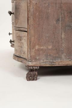 18th Century Serpentine Front Danish Pine Commode - 3552191