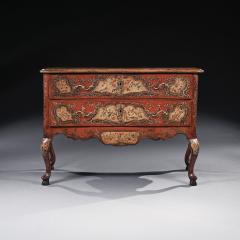 18th Century Sicilian Polychrome Painted Parcel Gilt Commode - 3068180