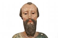 18th Century Spanish Colonial Polychromed Carved Wood Santos Sculpture - 4794765