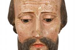 18th Century Spanish Colonial Polychromed Carved Wood Santos Sculpture - 4794768