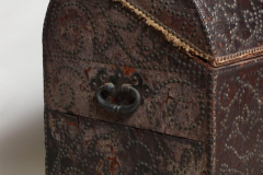 18th Century Spanish Studded Leather Chest - 298456