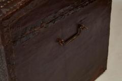 18th Century Studded Leather Travel Trunk - 1647653