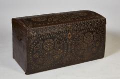 18th Century Studded Leather Travel Trunk - 1647657