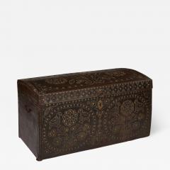 18th Century Studded Leather Travel Trunk - 1648239