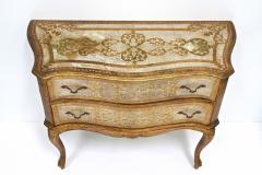 18th Century Style Venetian Serpentine Commode Chest Of Drawers IT ca 1940 - 3937576