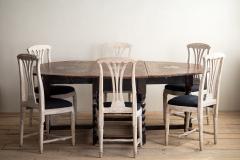 18th Century Swedish Baroque Drop Leaf Table - 4590773