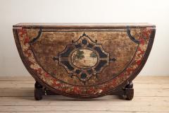 18th Century Swedish Baroque Drop Leaf Table - 4590799