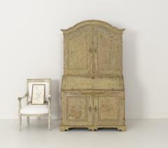 18th Century Swedish Baroque Period Secretary With Library In Original Paint - 1832581