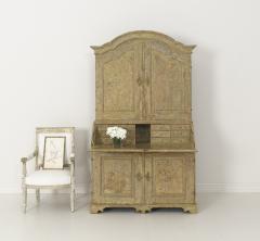 18th Century Swedish Baroque Period Secretary With Library In Original Paint - 1832582