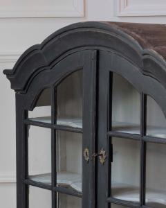 18th Century Swedish Gustavian Hanging Cupboard Glass Wood Painted - 4558007