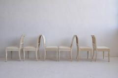 18th Century Swedish Gustavian Set of Six Original Paint Chairs from Stockholm - 582679