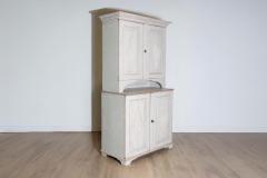 18th Century Swedish Gustavian Two part Cabinet Circa 1790 - 3955403