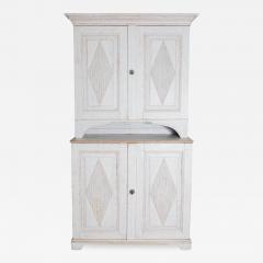 18th Century Swedish Gustavian Two part Cabinet Circa 1790 - 3955784