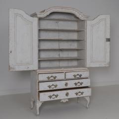 18th Century Swedish Rococo Period Linen Press Cabinet - 1738227