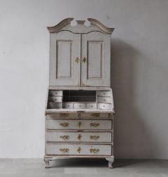 18th Century Swedish Rococo Period Secretary With Library - 1675454