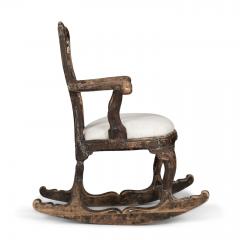 18th Century Swedish Rococo Rocking Chair - 3594776