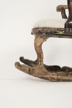 18th Century Swedish Rococo Rocking Chair - 3594777