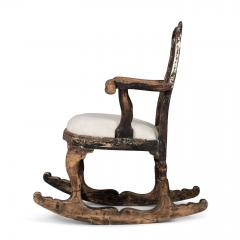18th Century Swedish Rococo Rocking Chair - 3594779