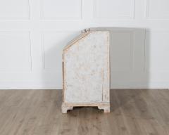 18th Century Swedish Slant Front Desk Circa 1780 in Soft Grey Paint - 4282350