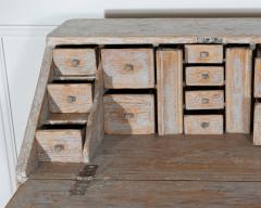 18th Century Swedish Slant Front Desk Circa 1780 in Soft Grey Paint - 4282413
