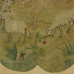 18th Century Tent Stitch Embroidered Picture of a Shepherd - 3211985