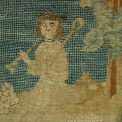 18th Century Tent Stitch Embroidered Picture of a Shepherd - 3211993
