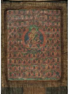 18th Century Tibetan Thangka Of Amitayus Buddha - 3219430