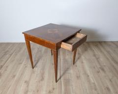 18th Century Tuscan Inlaid Game Table with Geometric Marquetry - 4189850
