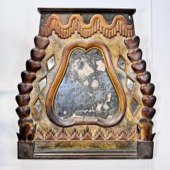 18th Century Tyrolean Hand Carved and Painted Mirror - 3885208