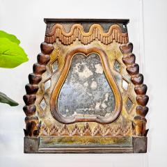 18th Century Tyrolean Hand Carved and Painted Mirror - 3885214