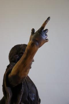 18th Century Wood Italian Antique Religious Saint Sculpture - 3282768