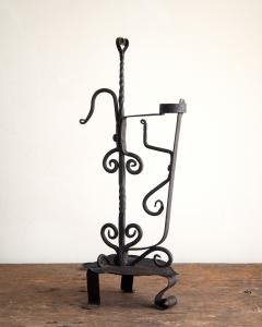 18th Century Wrought Iron Candle Holder - 4499307