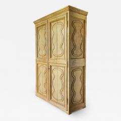 18th Century Yellow Cupboard with Folding Doors Italy - 3665181